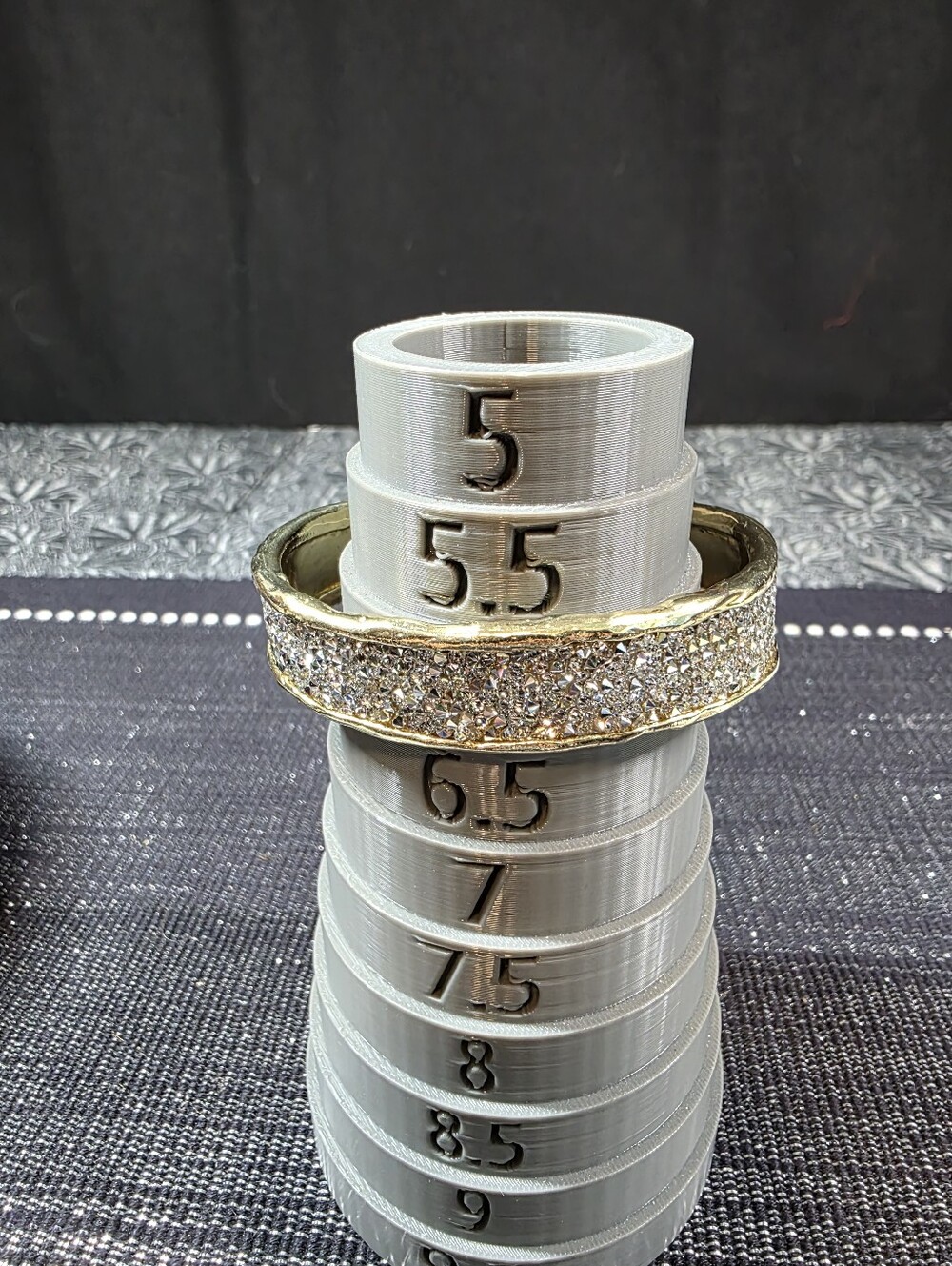Waxing Poetic Brass Kristal Cuff & Matching Earrings - Picture 10 of 12